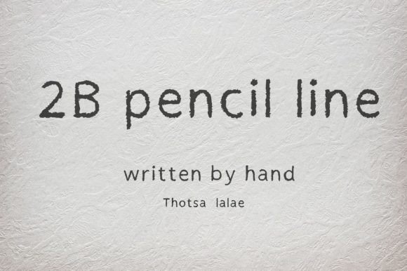 2b Pencil Line: A Hand-Drawn Typeface That Feels Human