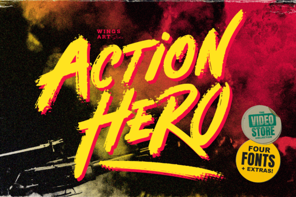 Action Hero: A Bold Display Font for Memorable Branding