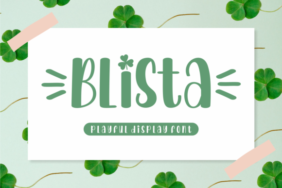 Blista: A Display Font That Earns Its Space