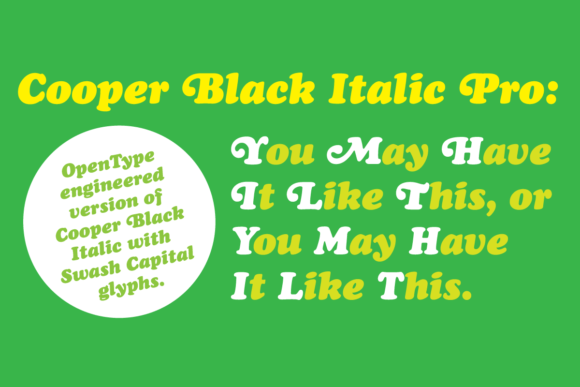 Cooper Black Pro: A Font That Elevates Your Brand