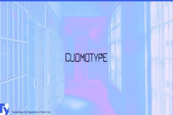 Cuomotype: A Distressed Display Font That Cuts Through the Feed
