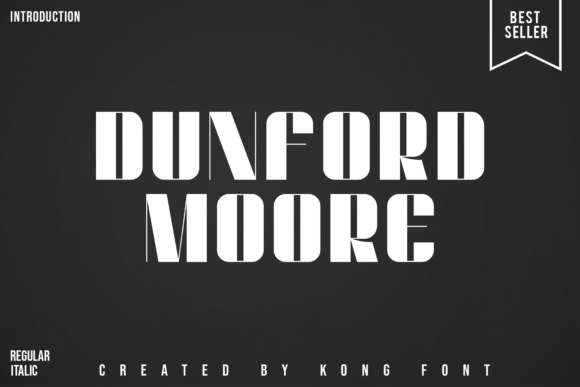 Dunford Moore: A Chunky, Playful Display Font for Crafters