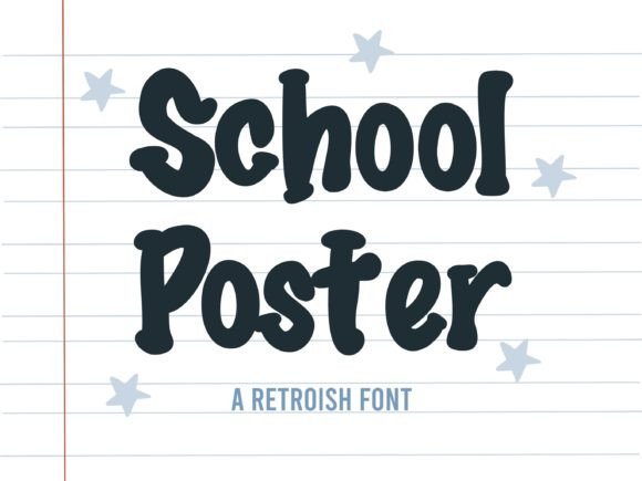 Font Choice That Speaks Volumes: School Poster in Action