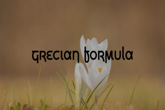 Grecian Formula: A Display Font That Elevates Handmade Charm