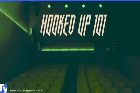 Hooked Up: A Sharp, Futuristic Font for Modern Branding