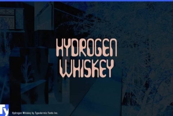 Hydrogen Whiskey: A Retro Techno Display Typeface for Digital Branding