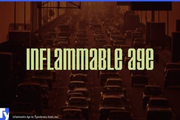 Inflammable Age: A Bold Unicase Font for Standout Branding