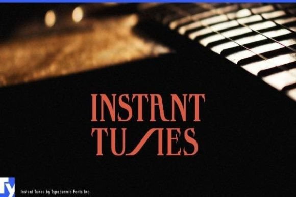 Instant Tunes: A Victorian Display Font with Gentle Whimsy
