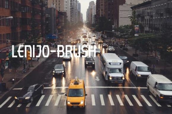 Lenjo Brush: A Modern Display Font for Digital Branding