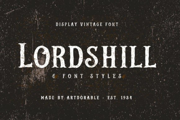 Lordshill: A Bold, Vintage Display Font That Anchors Real Branding