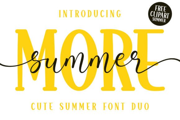 More Summer Duo: A Playful, Polished Font Pair for Small Brands
