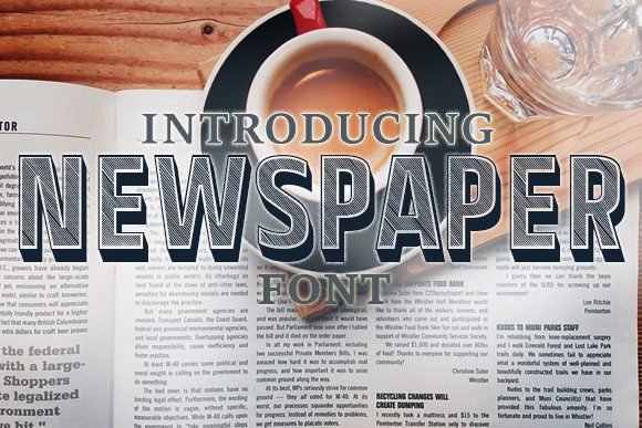 Newspaper Font: A Bold Display Typeface for Scroll-Stopping Marketing
