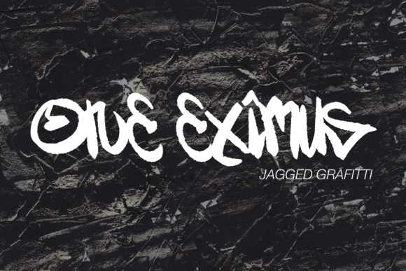 One Eximus: A Graffiti-Style Display Font for Handmade Brands