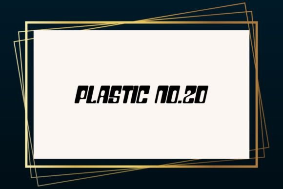 Plastic Twenty: A Playful Display Font for Real Small Businesses