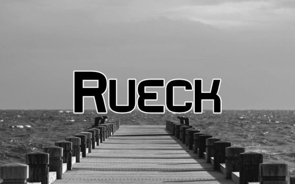 Rueck: A Bold Display Font for Digital Brand Moments