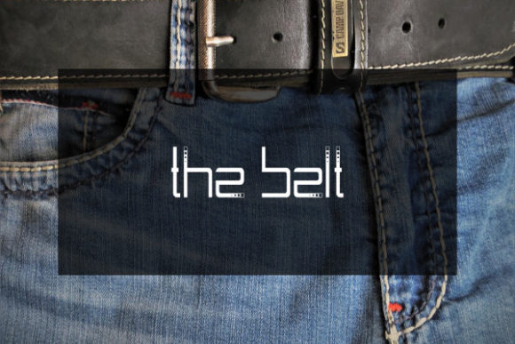 The Belt: A Dashed Display Font That Cuts Through the Feed