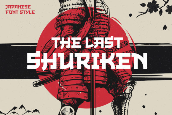 The Last Shuriken: A Bold Display Font for Crafters and Designers