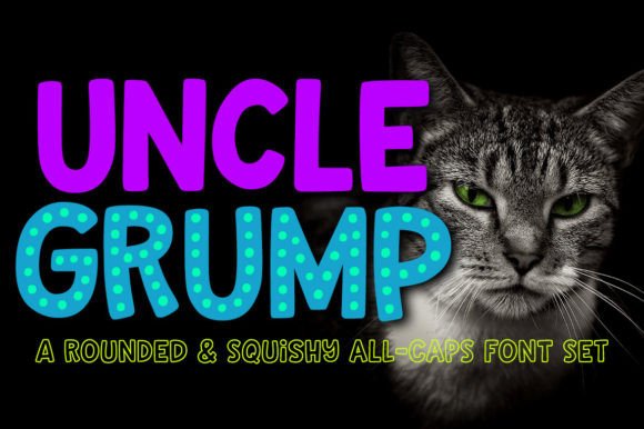 Uncle Grump: A Bold, Friendly Display Font for Handmade Makers